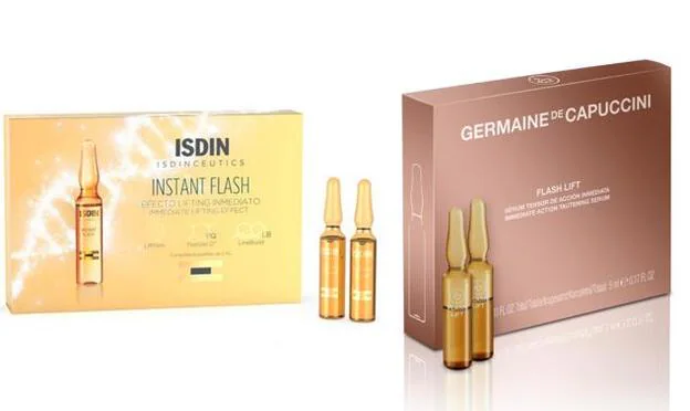 Las ampollas efecto flash de Isdin y Germaine de Capuccini.