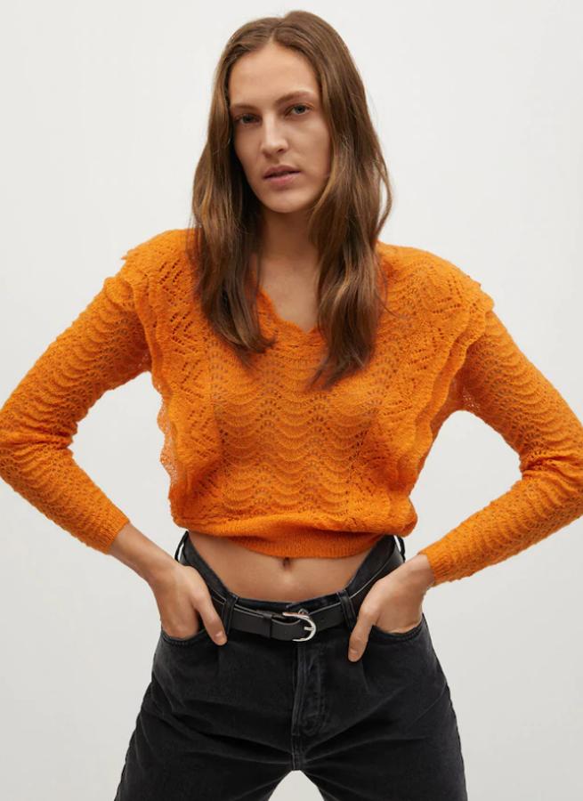 Jersey crop calado de Mango