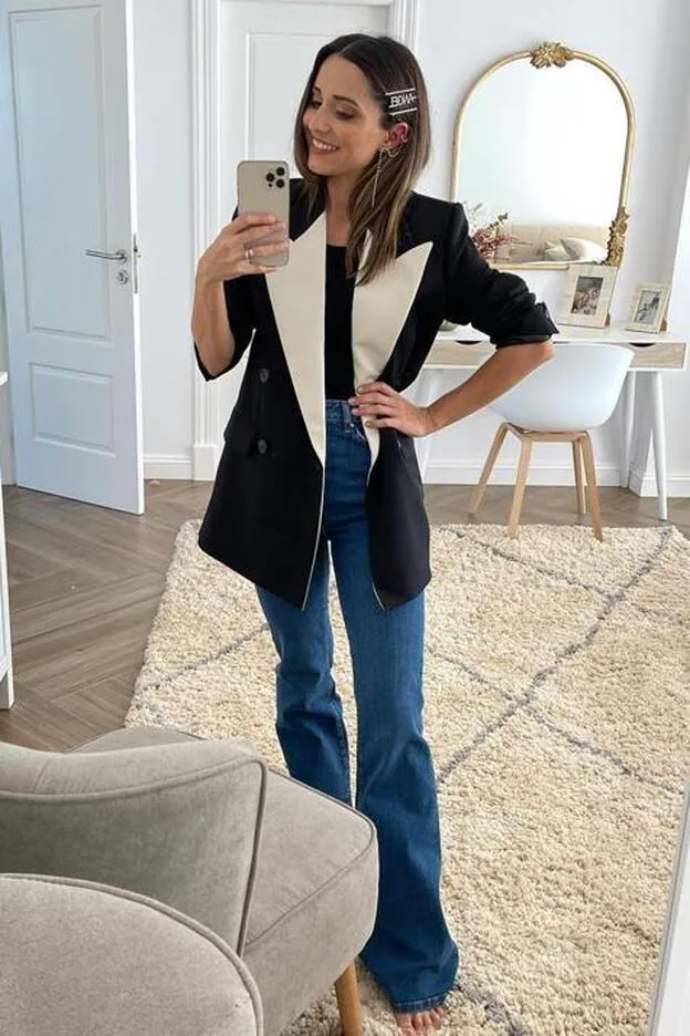 Los vaqueros flare de Primark y la blazer de Mango con más estilo, el look  low cost de influencer que vas a querer copiar | Mujer Hoy