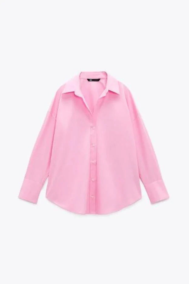 Paja Deshabilitar Gracia Esta camisa de Zara que triunfa en Instagram es todo lo que necesitas para  unirte al rosa por muy poco | Mujer Hoy