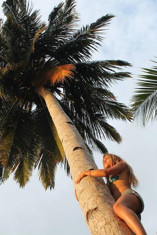 María Fernández Bolea durante su estancia en Bali