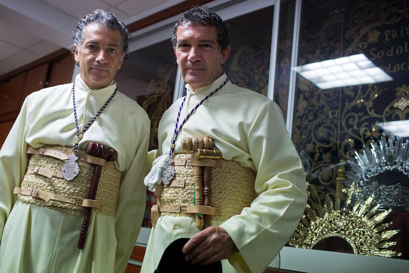 Los famosos en Semana Santa: Antonio Banderas en Málaga