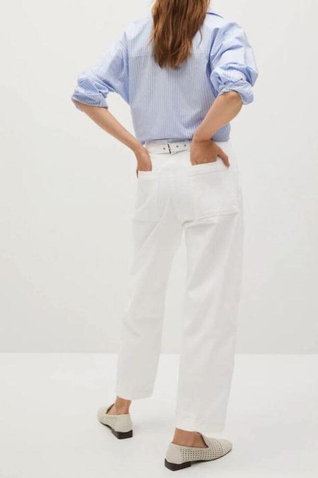 Pantalones Blancos Mango Italy, SAVE - nereus-worldwide.com