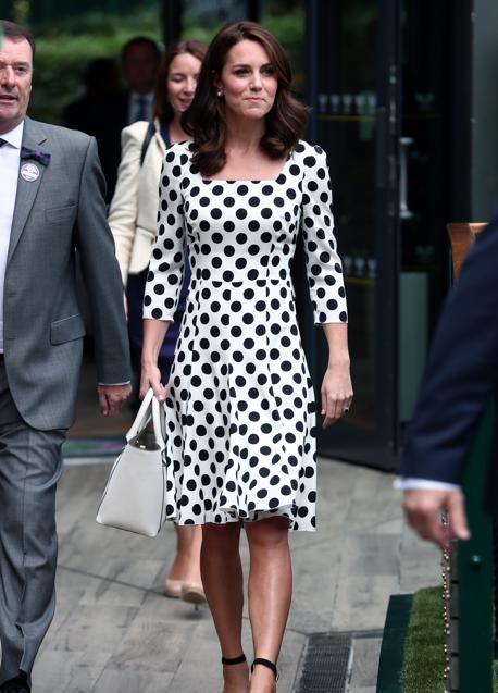 Kate Middleton con un vestido de lunares 2017. / GTRES