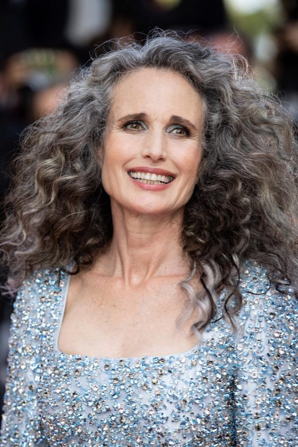 Famosas que se han dejado las canas: Andie MacDowell