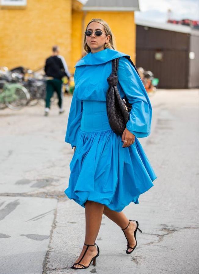 Las tendencias del street style de Copenhague: El azul turquesa