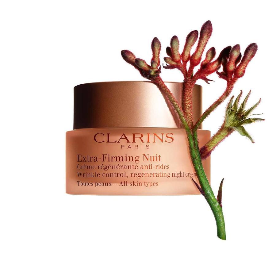 Las mejores cremas y mascarillas antiedad para tu rutina de noche: Crema Extra-Firming Nuit de Clarins