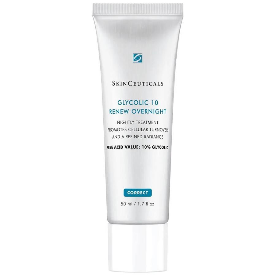 Las mejores cremas y mascarillas antiedad para tu rutina de noche: Glycolic 10 Renew Overnight Cream de SkinCeuticals