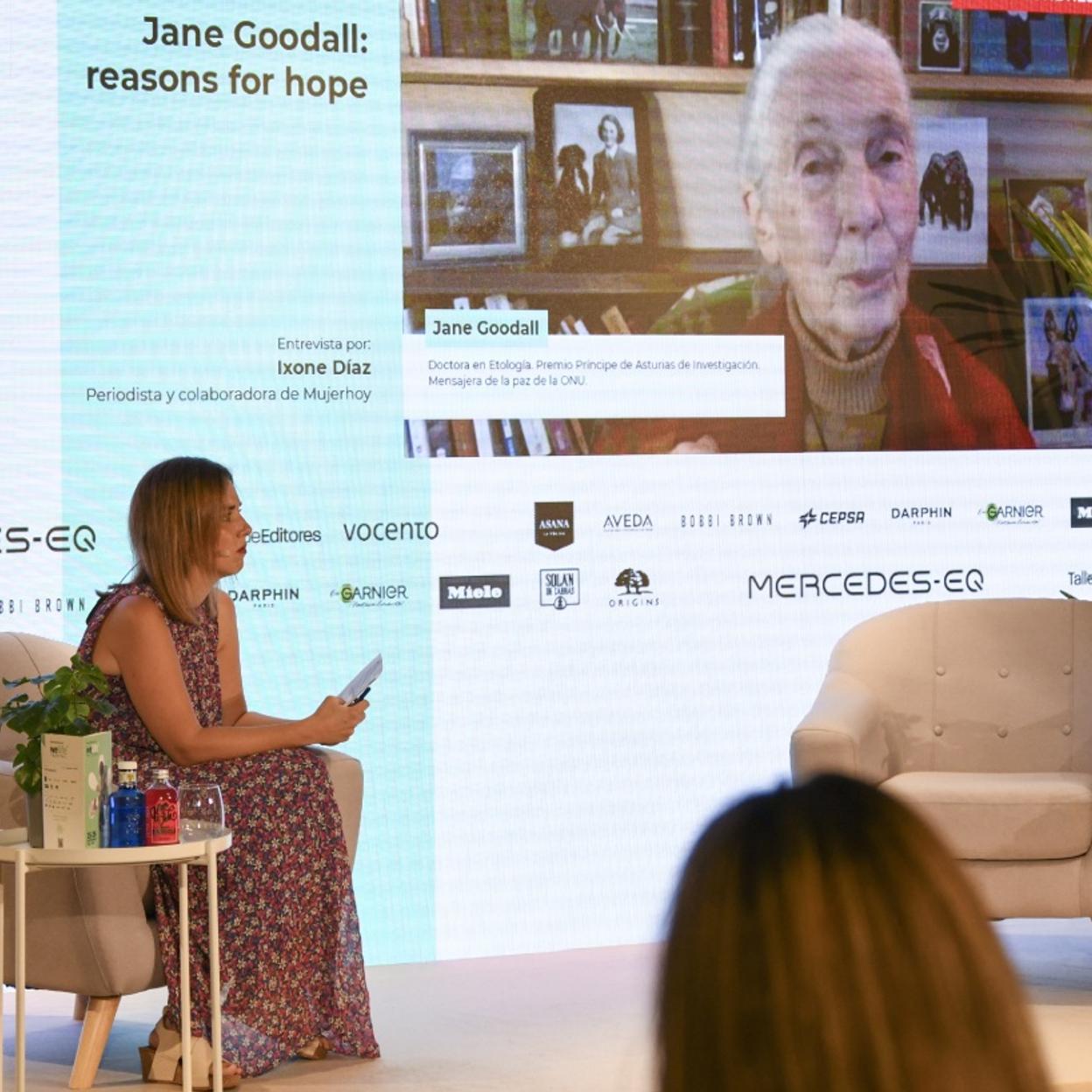 Jane Goodall pone el broche de oro a Mercedes-EQ Welife Festival: «Para proteger el medio ambiente hay que aliviar primero la pobreza»