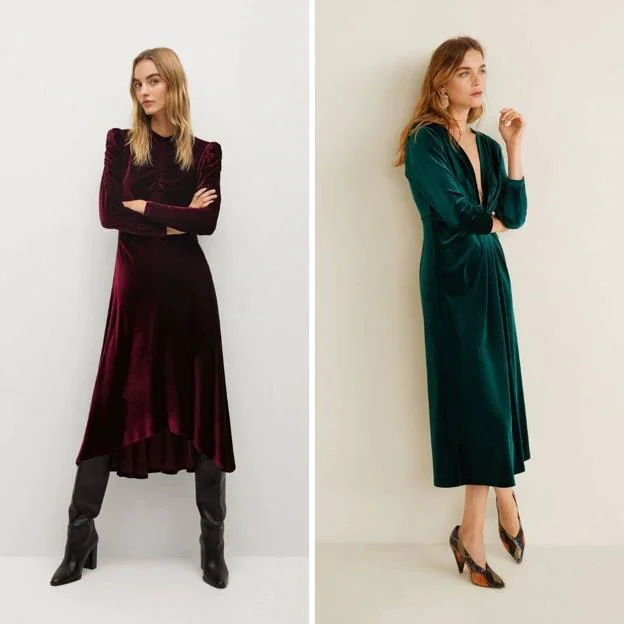 Camiseros, o retro: los vestidos de terciopelo los más elegantes de la temporada | Mujer Hoy