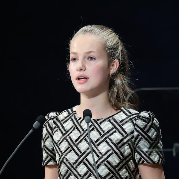 La princesa Leonor, en su discurso durante al entrega de los Premios Princesa de Asturias. 