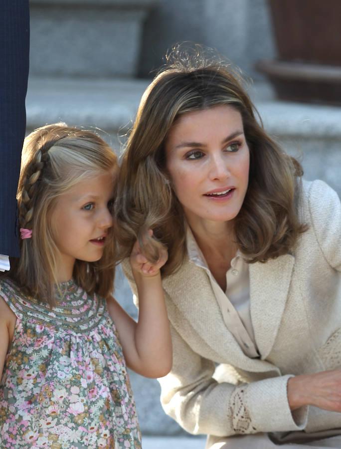 Las fotos más tiernas de la Princesa Leonor: confidencias con doña Letizia