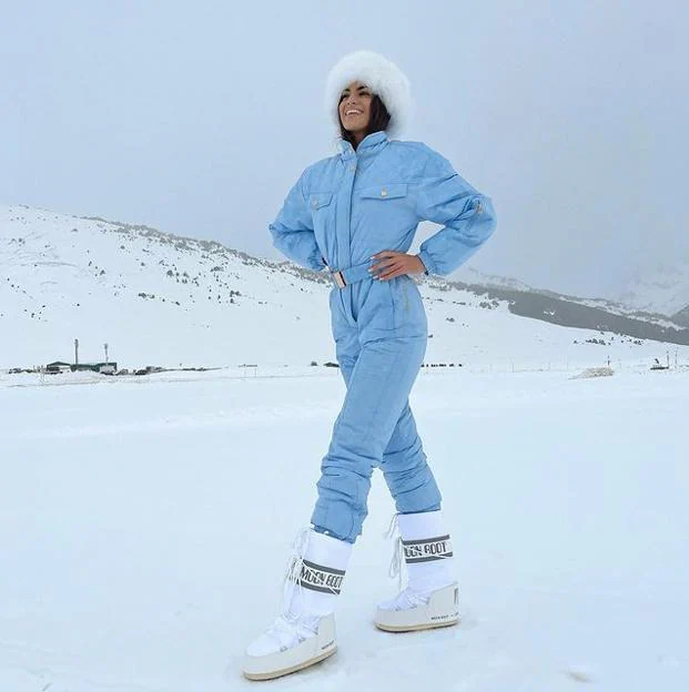 Fulidngzg Mono Nieve Mujer: Ropa Esqui Grueso Con Capucha