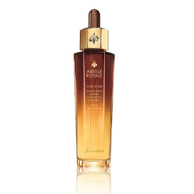 Aceite en Sérum de Juventud Abeille Royale para cuero cabelludo y cabello de Guerlain. A partir del 1 de febrero exclusivamente en Guerlain y en Sephora por 130 euros/50ml.