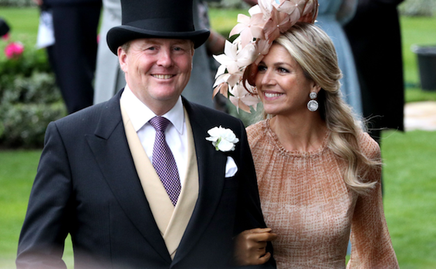 Los reyes de Holanda en Ascot, en 2019. 