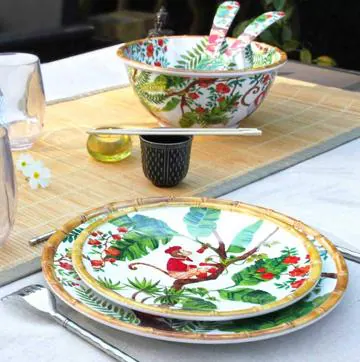 Las vajillas de melamina más bonitas y baratas para decorar la mesa con  platos que no se rompen