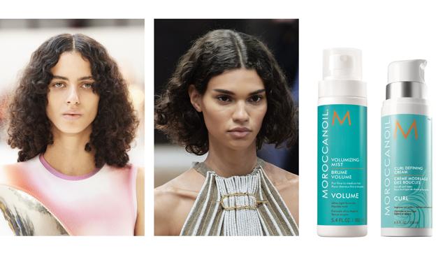 Bruma voluminizadora (33€) y crema moldeadora de rizos (33,50€), de Moroccanoil