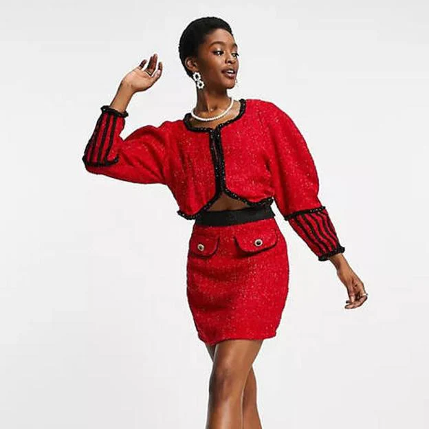 MODA: Los vestidos de tweed para copiar el estilo elegante francés de las  famosas en la Fashion Week de Paris