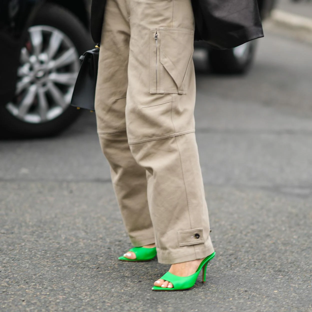 Pantalones Cargo Verdes para Mujer, Pantalones Caquis de Estilo Militar