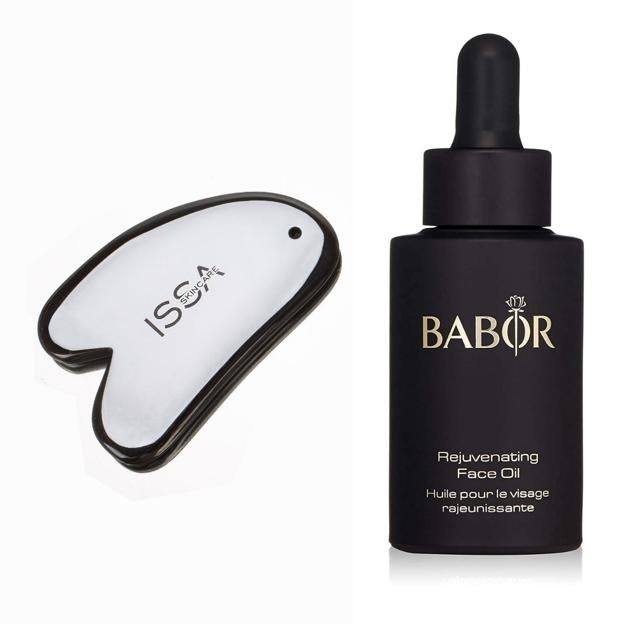 La Terahertz Gua Sha y el Rejuvenating Face Oil de Babor. 