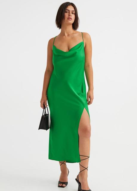 Vestido lencero de H&M. 