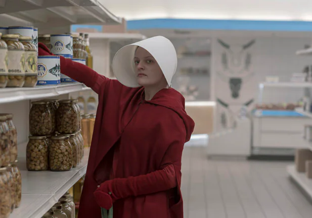 The Handmaid's Tale -- "Night" - Episode 301 -- June embarks on a bold mission with unexpected consequences. Emily and Nichole make a harrowing journey. The Waterfords reckon with Serena Joys choice to send Nichole away. , shown. (Photo by: Elly Dassas/Hulu)/