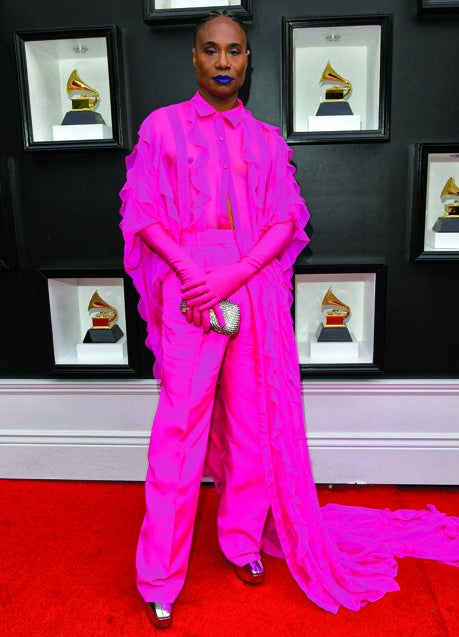 el actor y cantante Billy Porter en la gala de los Grammy en abril