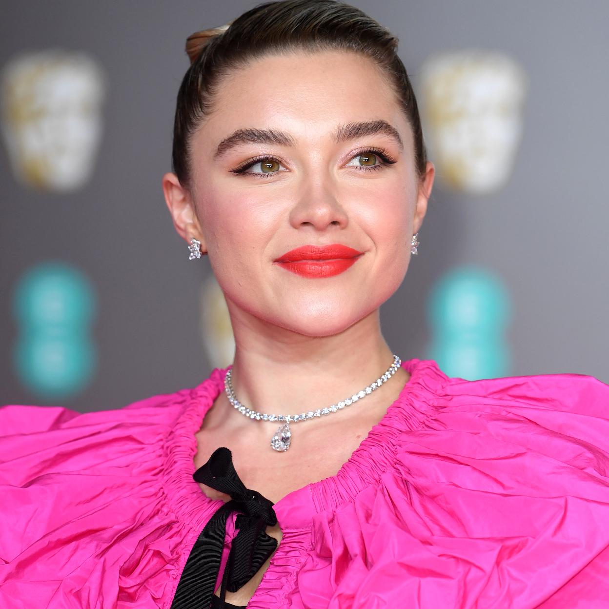 Florence Pugh protagoniza la nueva película de Olivia Wilde, 'No te rías cariño', pero se ha negado a participar en la rueda de prensa de promoción en el Festival de Cine de Venecia. /gtres