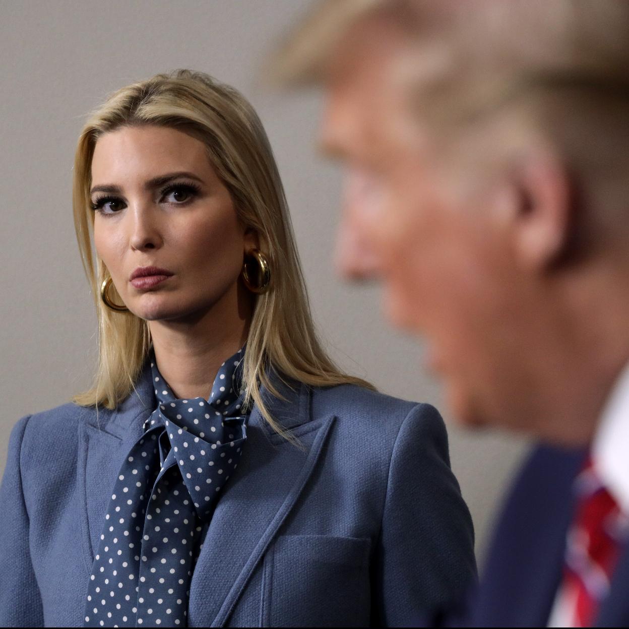 Ivanka Trump durante una intervención del expresidente Donald Trump./D.R.