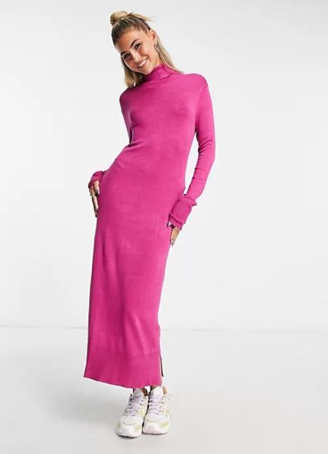 Vestido fucsia de JJXX, 65,99 euros en ASOS.