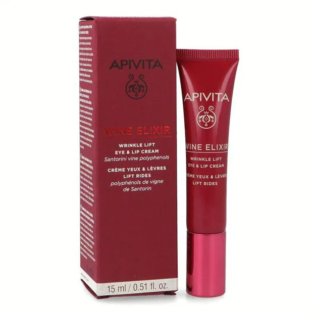 Apivita Wine Elixir Contorno Ojos Antiarrugas.