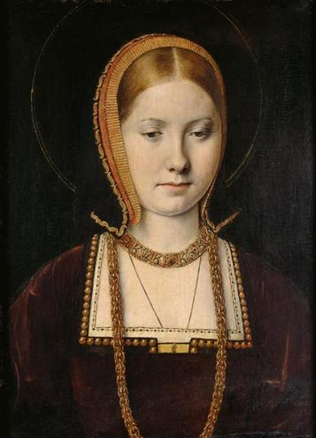 Retrato de una princesa, posiblemente Catalina de Aragón, hacia 1502, por Michael Sittow, a principios del siglo XVI, Kunsthistorisches Museum. / 