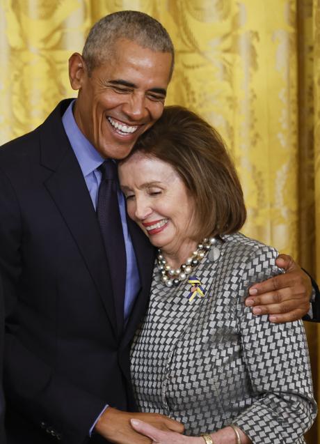 Nancy Pelosi con Barack Obama. Foto: GETTY