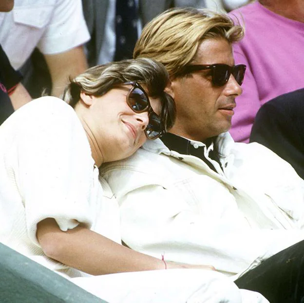 Estefanía de Mónaco y Mario Oliver en una imagen de 1987 en Roland Garros /gtres