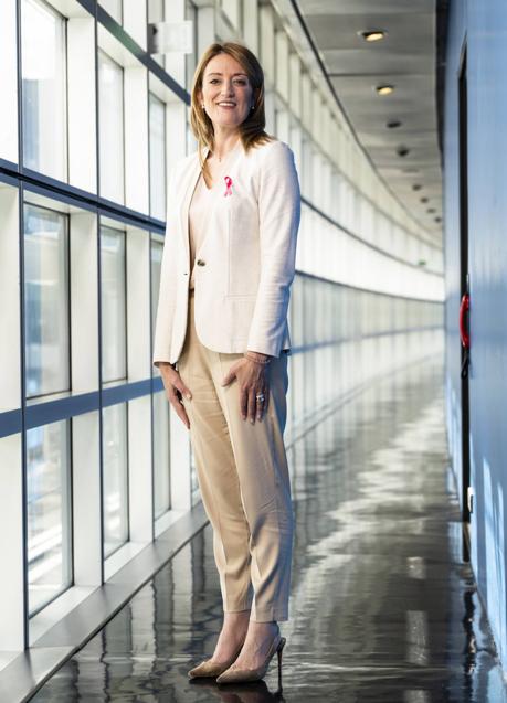 Roberta Metsola, presidenta del Parlamento Europeo.