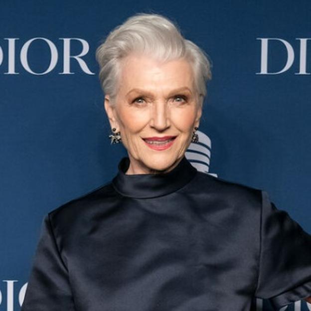 Maye Musk en la Gala Internacional del Guggenheim.