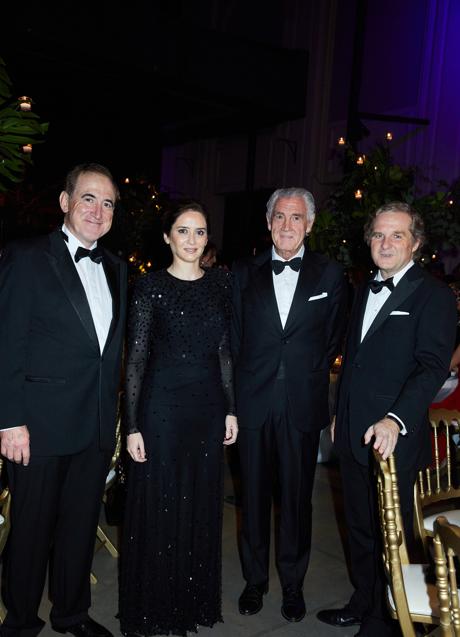 Antonio Huertas, CEO de Mapfre, Isabel Díaz Ayuso, presidenta de la Comunidad de Madrid, Evelio Acevedo, director gerente del Thyssen-Bornemisza e Ignacio Ybarra, presidente de Vocento. /Álex Rivera