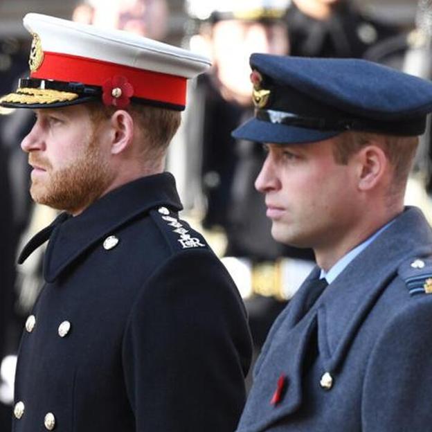 El príncipe Harry y el heredero a la corona del Reino Unido, Guillermo.