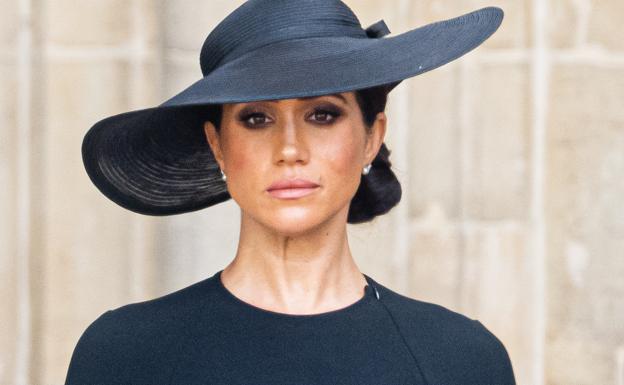 Meghan Markle en el funeral de Isabel II. 