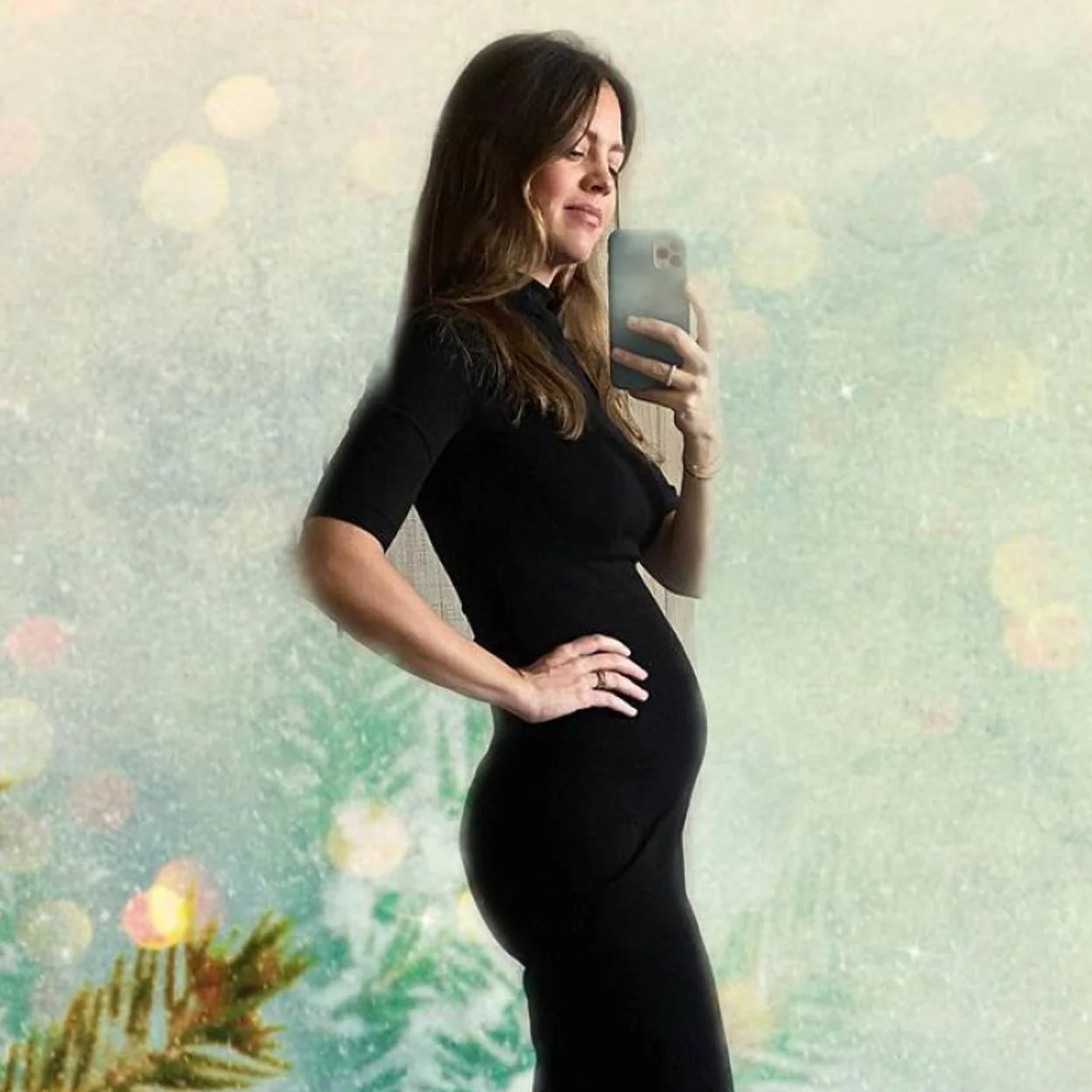Isabelle Junot muestra su tripa de embarazada en Instagram./INSTAGRAM