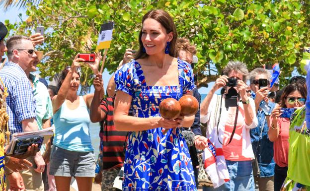 Kate Middleton de viaje oficial en El Caribe.