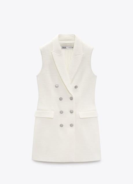 El chaleco blanco de Zara.