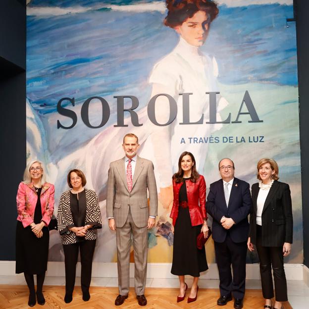 Los reyes en la inauguración de la exposición de Sorolla.