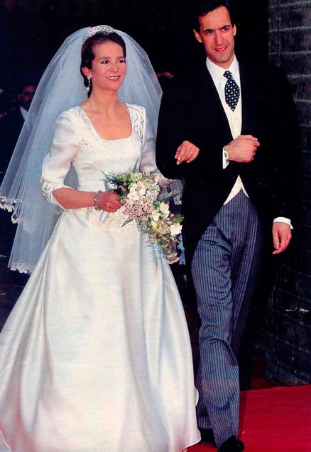 La infanta Elena y Jaime de Marichalar se casaron en Sevilla el 18 de marzo de 1995.