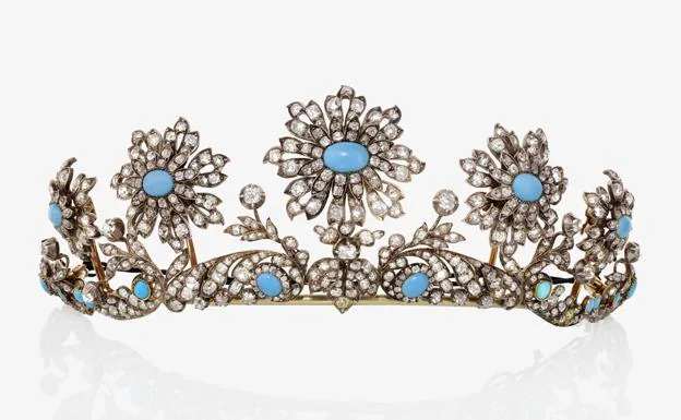 La tiara Fürstenbeg de turquesas se subastará a finales del mes de marzo.