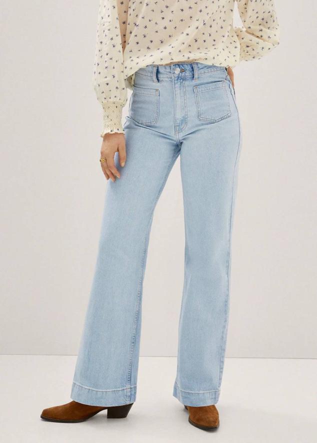 Vaqueros wide leg en tendencia para primavera: