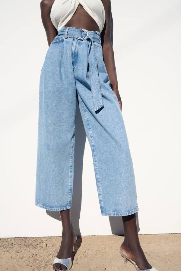 Vaqueros wide leg en tendencia para primavera: