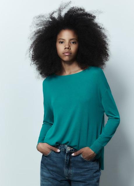 Jersey de hilo verde de Sfera, 15,99€.