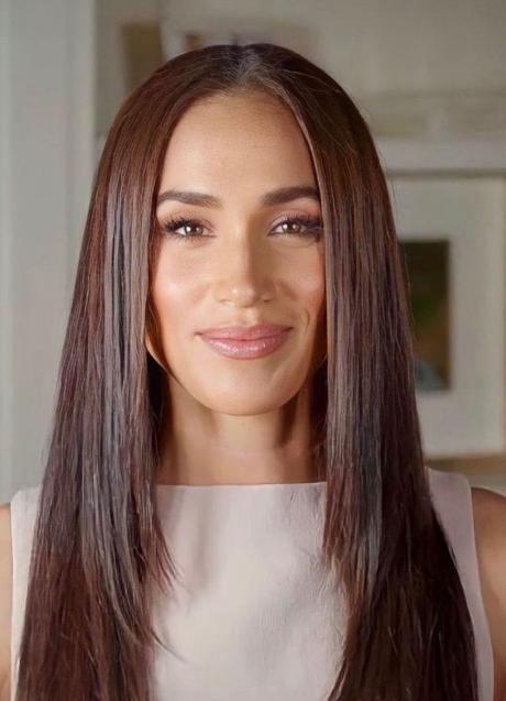 Meghan Markle estrenando nuevo cambio de look. Foto: TED Talks.