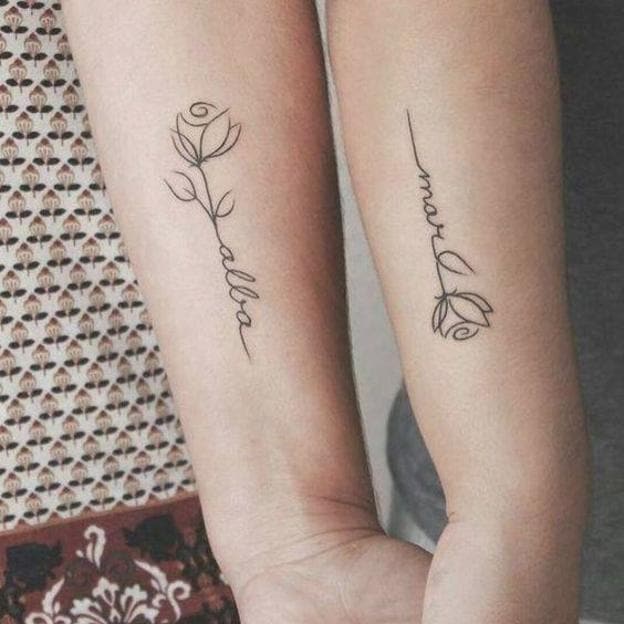 Ideas de tatuajes para madre e hija super especiales y con significado